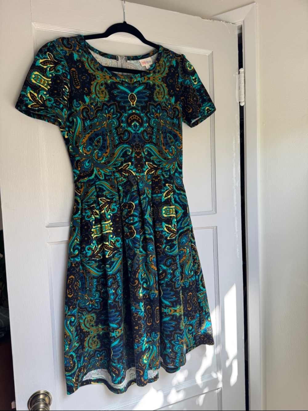 LulaRoe Amelia Dress Paisley Fit-and-Flare Dress